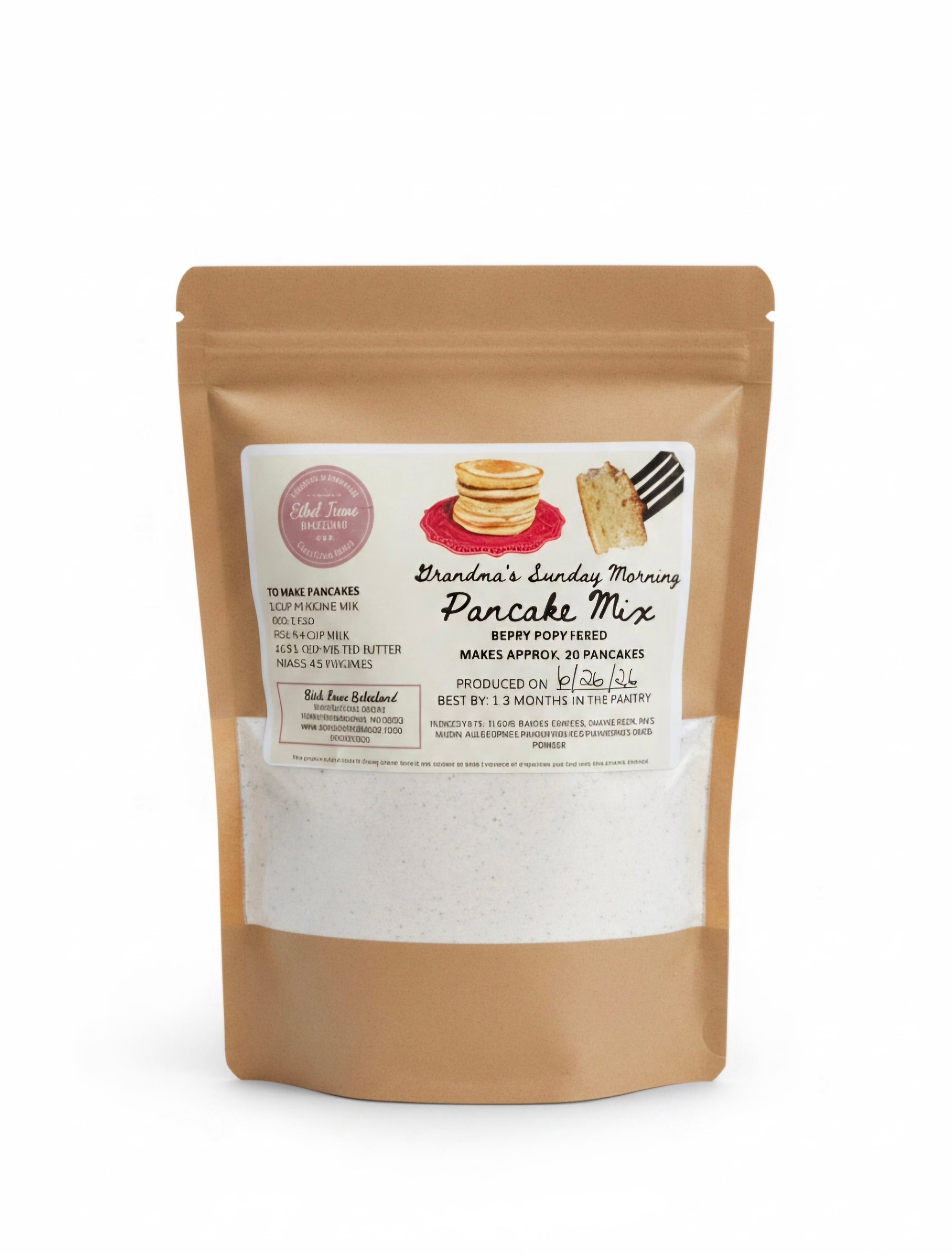 Grandma's Sunday Morning Pancake Mix- Berry Poppyseed (Pantry Staple)