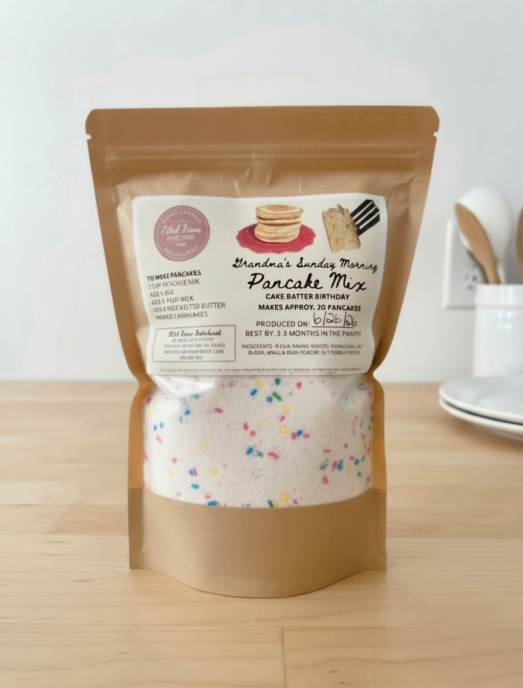 Grandma's Sunday Morning Pancake Mix- Cake Batter Birthday (Pantry Staple)
