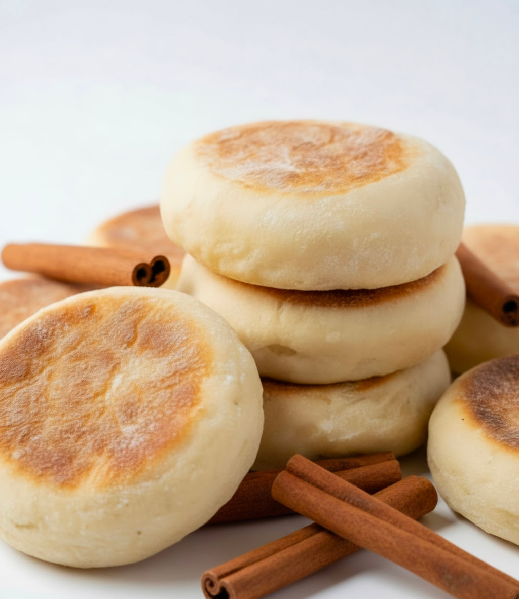 English Muffins- Cinnamon Sugar (Freshly Baked)